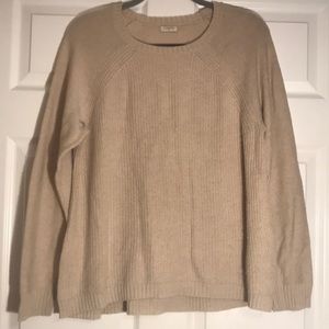 J. Crew sweater with leather elbow patch